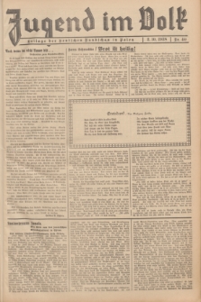 Jugend im Volk : Beilage der Deutschen Rundschau in Polen. 1938, Nr. 40 (2 Oktober)