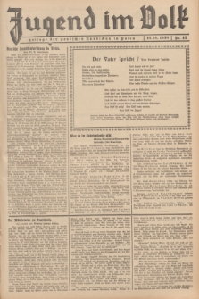 Jugend im Volk : Beilage der Deutschen Rundschau in Polen. 1938, Nr. 42 (16 Oktober)