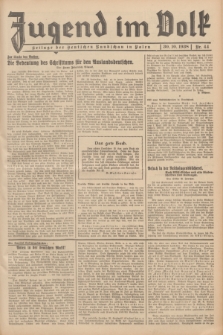 Jugend im Volk : Beilage der Deutschen Rundschau in Polen. 1938, Nr. 44 (30 Oktober)