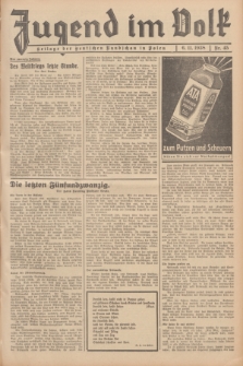 Jugend im Volk : Beilage der Deutschen Rundschau in Polen. 1938, Nr. 45 (6 November)