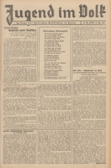 Jugend im Volk : Beilage der Deutschen Rundschau in Polen. 1938, Nr. 49 (4 Dezember)