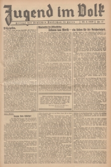 Jugend im Volk : Beilage der Deutschen Rundschau in Polen. 1939, Nr. 17 (23 April)