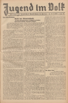 Jugend im Volk : Beilage der Deutschen Rundschau in Polen. 1939, Nr. 28 (9 Juli)