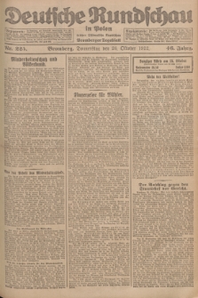 Deutsche Rundschau in Polen : früher Ostdeutsche Rundschau, Bromberger Tageblatt. Jg.46, Nr. 225 (26 Oktober 1922) + dod.