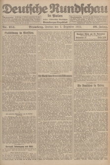 Deutsche Rundschau in Polen : früher Ostdeutsche Rundschau, Bromberger Tageblatt. Jg.46, Nr. 254 (1 Dezember 1922) + dod.
