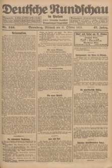 Deutsche Rundschau in Polen : früher Ostdeutsche Rundschau, Bromberger Tageblatt. Jg.47, Nr. 249 (31 Oktober 1923) + dod.
