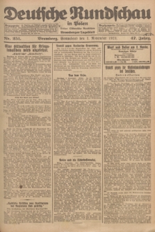 Deutsche Rundschau in Polen : früher Ostdeutsche Rundschau, Bromberger Tageblatt. Jg.47, Nr. 251 (3 November 1923) + dod.