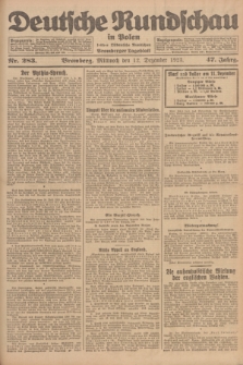 Deutsche Rundschau in Polen : früher Ostdeutsche Rundschau, Bromberger Tageblatt. Jg.47, Nr. 283 (12 Dezember 1923) + dod.