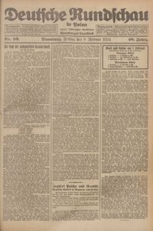 Deutsche Rundschau in Polen : früher Ostdeutsche Rundschau, Bromberger Tageblatt. Jg.48, Nr. 32 (8 Februar 1924) + dod.