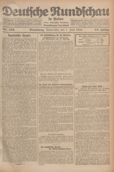 Deutsche Rundschau in Polen : früher Ostdeutsche Rundschau, Bromberger Tageblatt. Jg.48, Nr. 129 (5 Juni 1924) + dod.