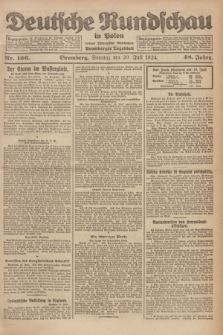 Deutsche Rundschau in Polen : früher Ostdeutsche Rundschau, Bromberger Tageblatt. Jg.48, Nr. 166 (20 Juli 1924) + dod.
