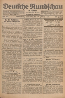 Deutsche Rundschau in Polen : früher Ostdeutsche Rundschau, Bromberger Tageblatt. Jg.49, Nr. 23 (29 Januar 1925) + dod.