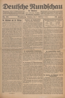 Deutsche Rundschau in Polen : früher Ostdeutsche Rundschau, Bromberger Tageblatt. Jg.49, Nr. 32 (8 Februar 1925) + dod.