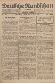 Deutsche Rundschau in Polen : früher Ostdeutsche Rundschau, Bromberger Tageblatt. Jg.49, Nr. 60 (13 März 1925) + dod.