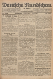 Deutsche Rundschau in Polen : früher Ostdeutsche Rundschau, Bromberger Tageblatt. Jg.49, Nr. 103 (5 Mai 1925) + dod.