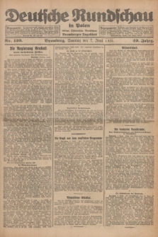 Deutsche Rundschau in Polen : früher Ostdeutsche Rundschau, Bromberger Tageblatt. Jg.49, Nr. 130 (7 Juni 1925) + dod.