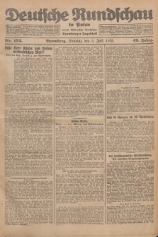 Deutsche Rundschau in Polen : früher Ostdeutsche Rundschau, Bromberger Tageblatt. Jg.49, Nr. 152 (5 Juli 1925) + dod.