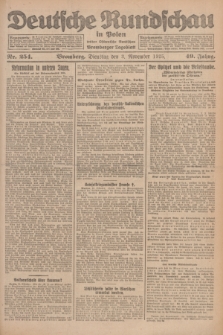 Deutsche Rundschau in Polen : früher Ostdeutsche Rundschau, Bromberger Tageblatt. Jg.49, Nr. 254 (3 November 1925) + dod.