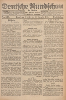Deutsche Rundschau in Polen : früher Ostdeutsche Rundschau, Bromberger Tageblatt. Jg.32, Nr. 266 (17 November 1925) = Jg.49 + dod.