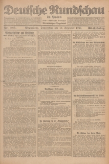 Deutsche Rundschau in Polen : früher Ostdeutsche Rundschau, Bromberger Tageblatt. Jg.32, Nr. 285 (10 Dezember 1925) = Jg.49 + dod.