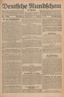 Deutsche Rundschau in Polen : früher Ostdeutsche Rundschau, Bromberger Tageblatt. Jg.32, Nr. 286 (11 Dezember 1925) = Jg.49 + dod.