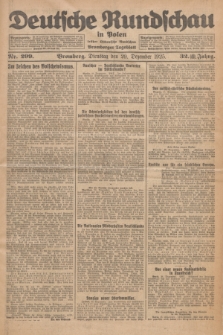 Deutsche Rundschau in Polen : früher Ostdeutsche Rundschau, Bromberger Tageblatt. Jg.32, Nr. 299 (29 Dezember 1925) = Jg.49 + dod.