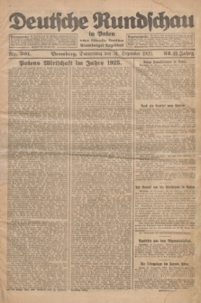 Deutsche Rundschau in Polen : früher Ostdeutsche Rundschau, Bromberger Tageblatt. Jg.32, Nr. 301 (31 Dezember 1925) = Jg.49 + dod.