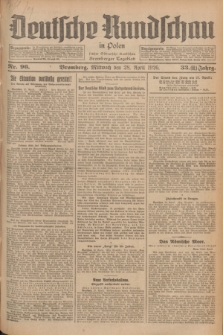 Deutsche Rundschau in Polen : früher Ostdeutsche Rundschau, Bromberger Tageblatt. Jg.33, Nr. 96 (28 April 1926) = Jg.50 + dod.