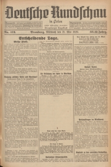 Deutsche Rundschau in Polen : früher Ostdeutsche Rundschau, Bromberger Tageblatt. Jg.33, Nr. 112 (19 Mai 1926) = Jg.50 + dod.