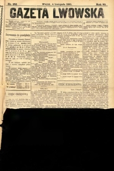 Gazeta Lwowska. 1890, nr 252
