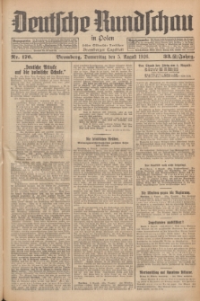 Deutsche Rundschau in Polen : früher Ostdeutsche Rundschau, Bromberger Tageblatt. Jg.33, Nr. 176 (5 August 1926) = Jg.50 + dod.