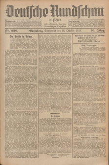 Deutsche Rundschau in Polen : früher Ostdeutsche Rundschau, Bromberger Tageblatt. Jg.50, Nr. 238 (16 Oktober 1926) + dod.