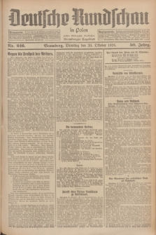 Deutsche Rundschau in Polen : früher Ostdeutsche Rundschau, Bromberger Tageblatt. Jg.50, Nr. 246 (26 Oktober 1926) + dod.