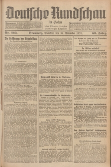 Deutsche Rundschau in Polen : früher Ostdeutsche Rundschau, Bromberger Tageblatt. Jg.50, Nr. 263 (16 November 1926) + dod.