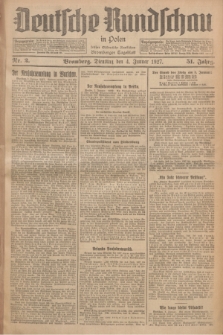 Deutsche Rundschau in Polen : früher Ostdeutsche Rundschau, Bromberger Tageblatt. Jg.51, Nr. 2 (4 Januar 1927) + dod.