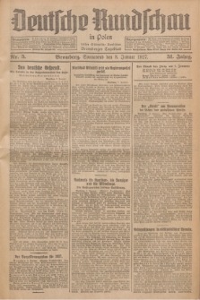 Deutsche Rundschau in Polen : früher Ostdeutsche Rundschau, Bromberger Tageblatt. Jg.51, Nr. 5 (8 Januar 1927) + dod.