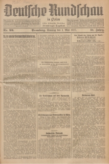Deutsche Rundschau in Polen : früher Ostdeutsche Rundschau, Bromberger Tageblatt. Jg.51, Nr. 99 (1 Mai 1927) + dod.