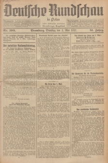 Deutsche Rundschau in Polen : früher Ostdeutsche Rundschau, Bromberger Tageblatt. Jg.51, Nr. 100 (3 Mai 1927) + dod.