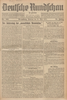 Deutsche Rundschau in Polen : früher Ostdeutsche Rundschau, Bromberger Tageblatt. Jg.51, Nr. 110 (15 Mai 1927) + dod.