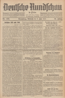 Deutsche Rundschau in Polen : früher Ostdeutsche Rundschau, Bromberger Tageblatt. Jg.51, Nr. 128 (8 Juni 1927) + dod.
