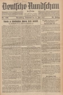 Deutsche Rundschau in Polen : früher Ostdeutsche Rundschau, Bromberger Tageblatt. Jg.51, Nr. 136 (18 Juni 1927) + dod.