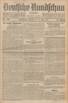 Deutsche Rundschau in Polen : früher Ostdeutsche Rundschau, Bromberger Tageblatt. Jg.51, Nr. 138 (21 Juni 1927) + dod.