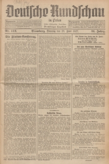 Deutsche Rundschau in Polen : früher Ostdeutsche Rundschau, Bromberger Tageblatt. Jg.51, Nr. 143 (26 Juni 1927) + dod.
