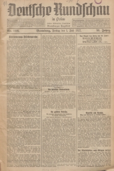 Deutsche Rundschau in Polen : früher Ostdeutsche Rundschau, Bromberger Tageblatt. Jg.51, Nr. 146 (1 Juli 1927) + dod.