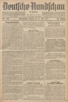 Deutsche Rundschau in Polen : früher Ostdeutsche Rundschau, Bromberger Tageblatt. Jg.51, Nr. 154 (10 Juli 1927) + dod.
