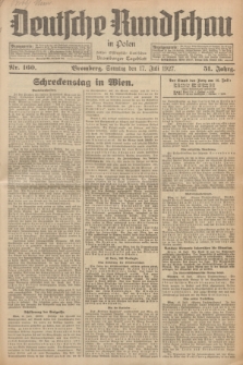 Deutsche Rundschau in Polen : früher Ostdeutsche Rundschau, Bromberger Tageblatt. Jg.51, Nr. 160 (17 Juli 1927) + dod.