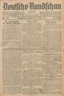 Deutsche Rundschau in Polen : früher Ostdeutsche Rundschau, Bromberger Tageblatt. Jg.51, Nr. 161 (19 Juli 1927) + dod.