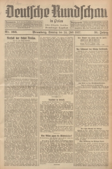 Deutsche Rundschau in Polen : früher Ostdeutsche Rundschau, Bromberger Tageblatt. Jg.51, Nr. 166 (24 Juli 1927) + dod.