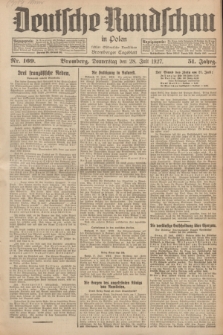 Deutsche Rundschau in Polen : früher Ostdeutsche Rundschau, Bromberger Tageblatt. Jg.51, Nr. 169 (28 Juli 1927) + dod.