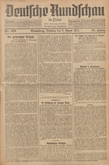 Deutsche Rundschau in Polen : früher Ostdeutsche Rundschau, Bromberger Tageblatt. Jg.51, Nr. 179 (9 August 1927) + dod.